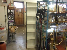 Otáčecí kovový botník /47x13x176 cm/