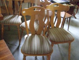 Selské židle s čalounem - skladem 4 ks