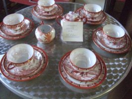 Japonský porcelánový servis čajový